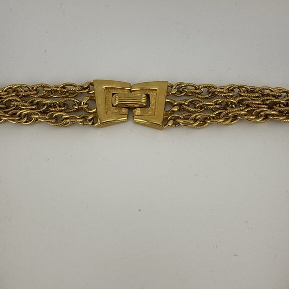 Vintage Trifari Waterfall Necklace Purple Lucite Gold Tone Alfred Phillipe - Picture 11 of 16